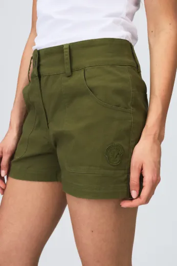 Bilde av Les Arcs Louna canvas shorts W  Olive